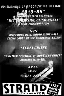 8-8-88 Church of Satan Mansonite Rally Trailer