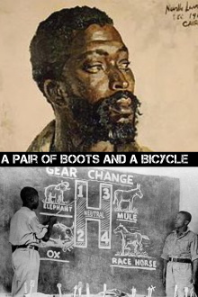 A Pair of Boots and a Bicycle Trailer