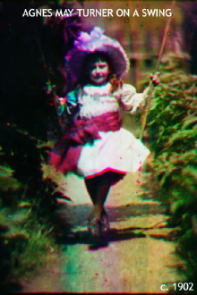 Agnes May Turner on a Swing Trailer