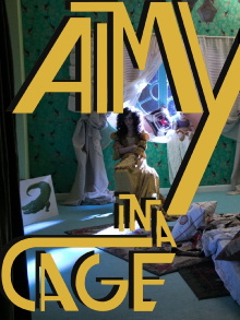 Aimy in a Cage Trailer