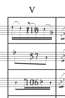 Anagrammatical Composition with Dice by VALIE EXPORT (after W.A. Mozart, Piano) for Soprano Saxophone Trailer