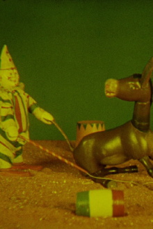 Animated Doll and Toy Town Circus Trailer