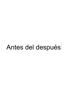 Antes del después Trailer