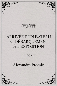 Arrivée d'un bateau et débarquement à l'exposition Trailer