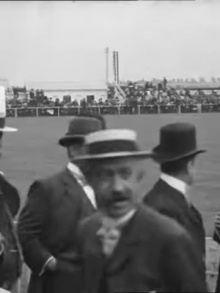 Arthur Mold Bowling to A.N. Hornby Trailer