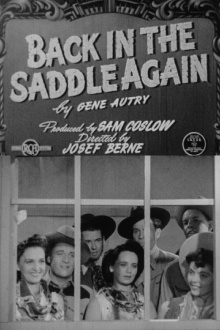 Back in the Saddle Again Trailer