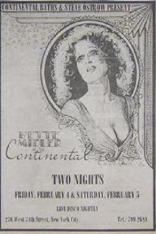 Bette Midler at the Continental Baths Trailer