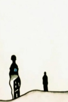 Black Ink on Sky Blue Trailer