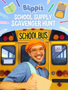 Blippi's School Supply Scavenger Hunt Trailer