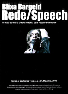 Blixa Bargeld: Rede / Speech Trailer