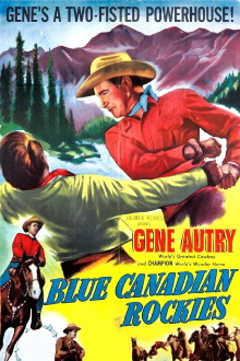 Blue Canadian Rockies Trailer