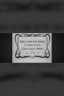 Bodas de plata de los esposos Dr. Antonio N. Pirán y señora Emilia A. Moutier Trailer