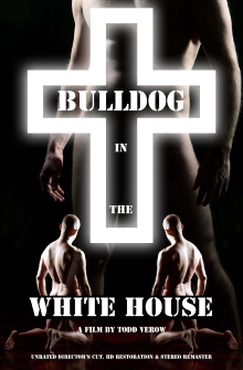 Bulldog in the White House Trailer
