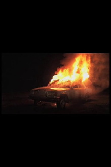 Burning Car Trailer