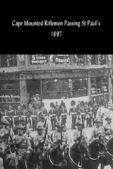 Caped Mounted Riflemen Passing St Paul's Trailer