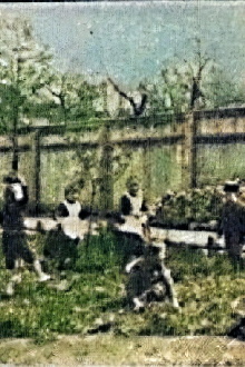 Children Playing in the Garden Trailer