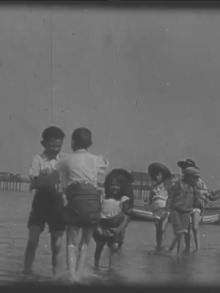 Children Playing on the Beach at Rhyl Trailer