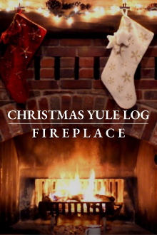 Christmas Yule Log Fireplace Trailer