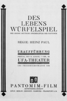 Des Lebens Würfelspiel Trailer