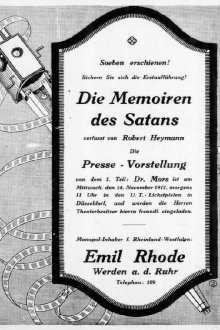 Die Memoiren des Satans. 1. Teil - Doktor Mors Trailer
