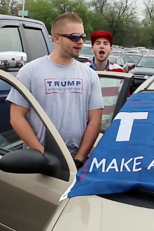Donald Trump Parking Lot Trailer