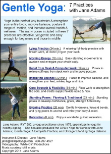 Gentle Yoga: 7 Practices with Jane Adams Trailer