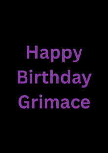 Happy Birthday Grimace Trailer