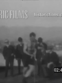 Jeffries in His Training Quarters Trailer