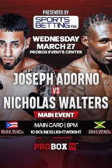 Joseph Adorno vs. Nicholas Walters Trailer
