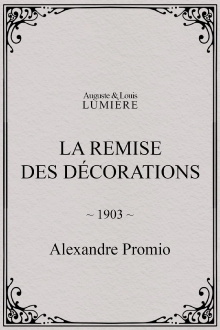 La remise des décorations Trailer