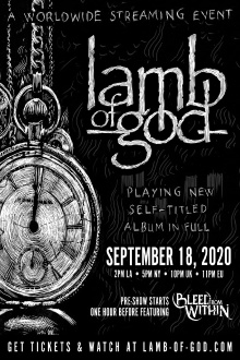Lamb of God - Self Titled Live Stream Trailer