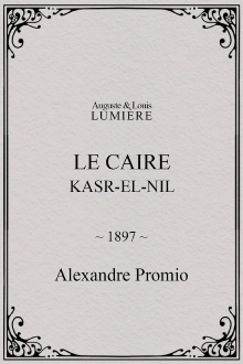 Le Caire, Kasr-el-Nil Trailer