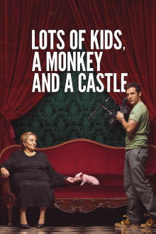 Lots of Kids, a Monkey and a Castle Trailer