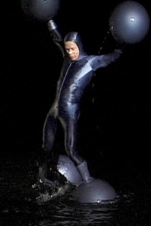 Man With Balls On Hands and Feet - Man on Water Trailer