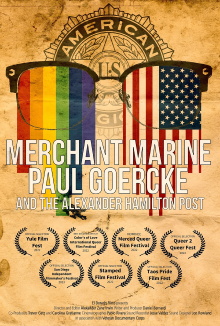 Merchant Marine Paul Goercke and the Alexander Hamilton Post Trailer