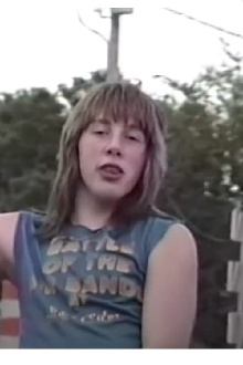 Metalhead Teens in a Record Store Trailer
