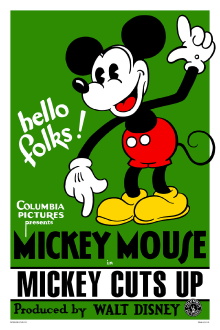 Mickey Cuts Up Trailer