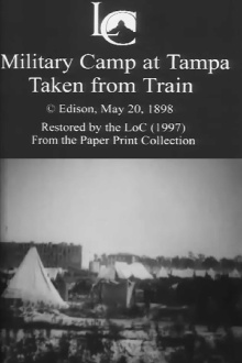Military Camp at Tampa, Taken from Train Trailer