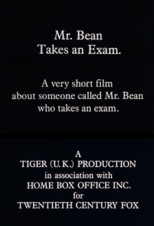 Mr. Bean Takes an Exam Trailer
