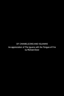 Of Chameleons and Iguanas: A Video Appreciation of The Iguana with the Tongue of Fire Trailer