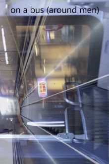 on a bus (around men) Trailer