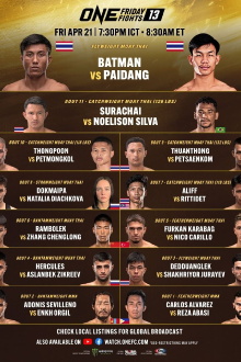 ONE Friday Fights 13: Batman vs. Paidang Trailer
