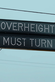 OVERHEIGHT MUST TURN Trailer