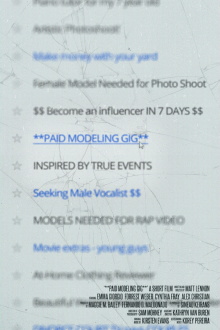 **PAID MODELING GIG** Trailer
