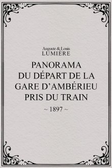 Panorama du départ de la gare d’Ambérieu pris du train (temps de neige) Trailer