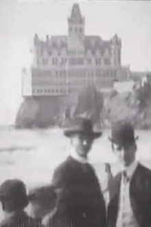 Panorama of Beach and Cliff House Trailer