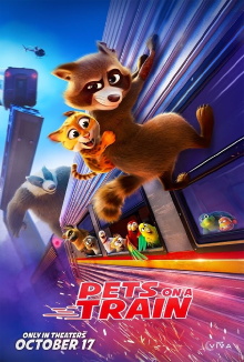 Pets on a Train Trailer