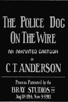 Police Dog on the Wire Trailer