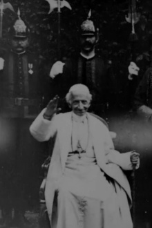 Pope Leo XIII Being Seated Bestowing Blessing Trailer