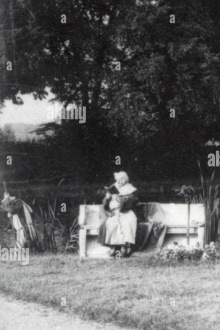 Pope Leo XIII Resting on His Way to His Summer Villa Trailer